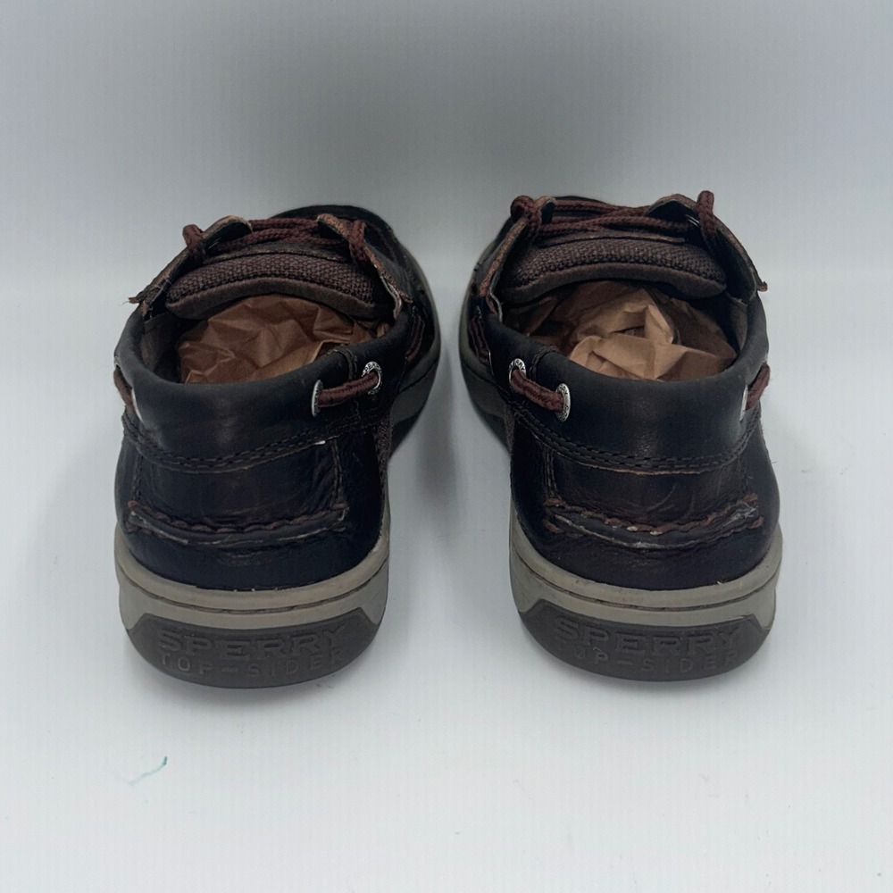 Sperry Top-Sider Billfish Mens Dark Brown Leather Boat Shoes Size 9 - Picture 4 of 9